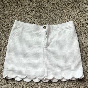 Lilly Pulitzer White Textured Skort